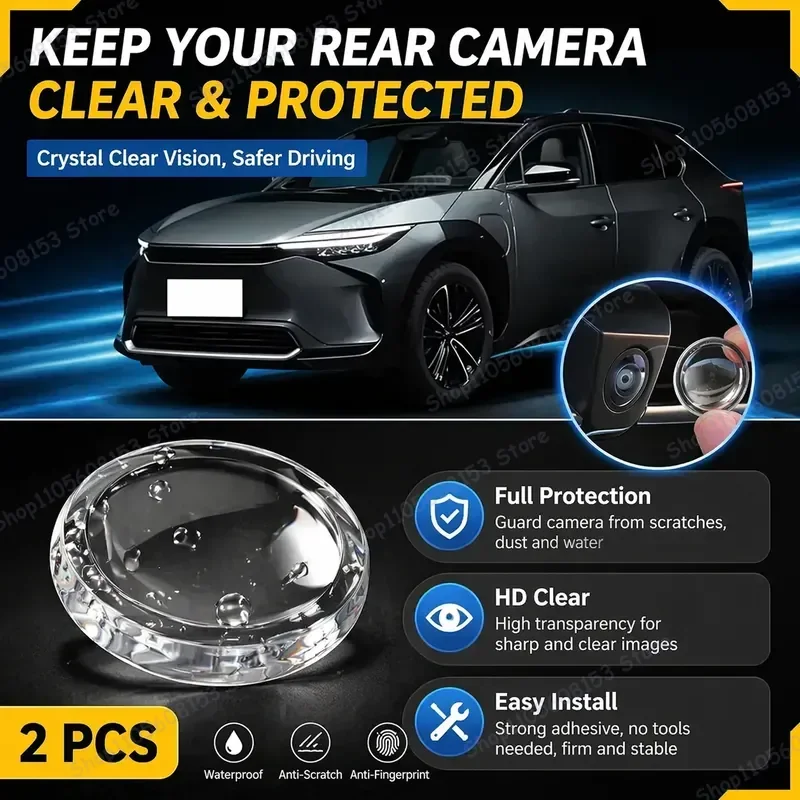 For Toyota BZ4X 2022 2023 2024 2025 2026 360 Degree Reverse Camera Lens Protector Anti Scratch PC Cover Sticker Set of 2
For Toyota BZ4X 2022 2023 2024 2025 2026 360 Degree Reverse Camera Lens Protector Anti Scratch PC Cover Sticker Set of 2