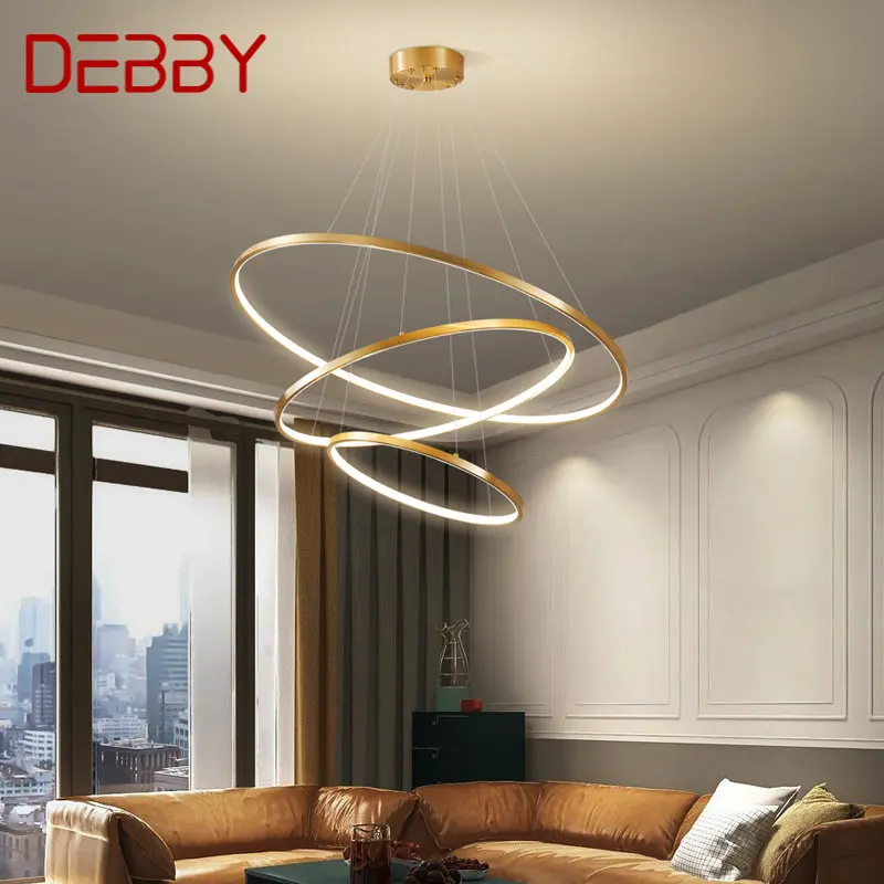 DEBBY Nordic Copper Pendant Lamp LED Luxury Gold Simple Ring Brass Hanging Light Decor For Home Living Room Hotel
DEBBY Nordic Copper Pendant Lamp LED Luxury Gold Simple Ring Brass Hanging Light Decor For Home Living Room Hotel