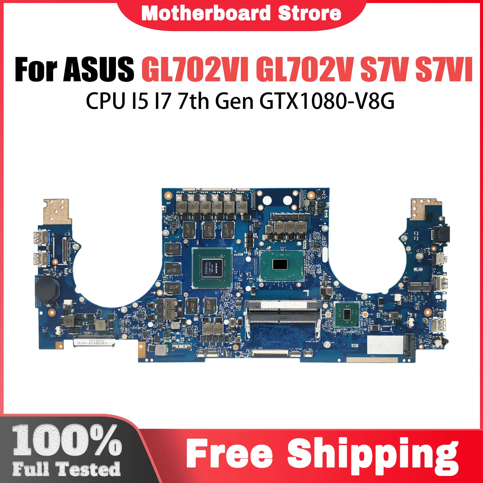 For ASUS ROG Strix S7VT S7V GL702 GL702V Motherboard I7 i5 GL702VM GL702VS GL702VT GL702VR GL701V GL703V GL702VD GL702VL GL702VT
For ASUS ROG Strix S7VT S7V GL702 GL702V Motherboard I7 i5 GL702VM GL702VS GL702VT GL702VR GL701V GL703V GL702VD GL702VL GL702VT