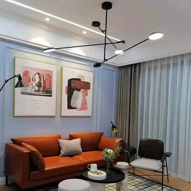 Minimalist Long Arm LED Living Room Pendant Light Bedroom Hanging Light Black Metal Novel Industrial Style Light Fixture
Minimalist Long Arm LED Living Room Pendant Light Bedroom Hanging Light Black Metal Novel Industrial Style Light Fixture