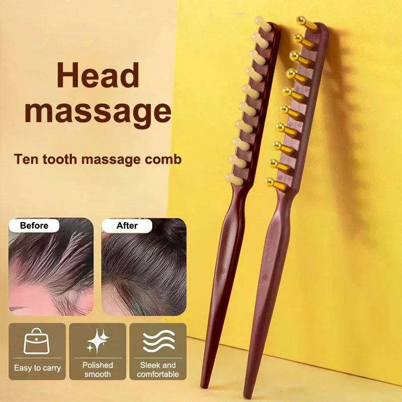 Meridian Massage Comb Anti-static Gua Sha Tool Alloy Teeth Relaxation Scalp Point Massage Brush Barber Hair Comb Massage Tool
Meridian Massage Comb Anti-static Gua Sha Tool Alloy Teeth Relaxation Scalp Point Massage Brush Barber Hair Comb Massage Tool