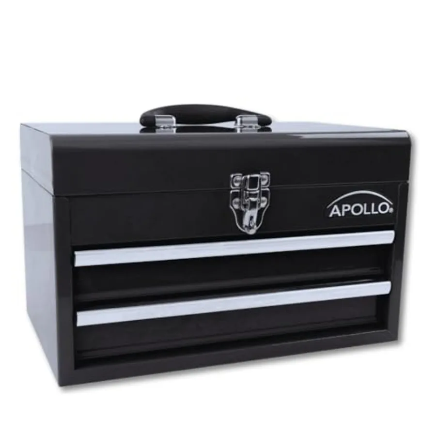 Tools 14 Inch Steel Tool Box with Deep Top Compartment and 2 Drawers in Heavy-Duty Steel With Ball Bearing Opening and Powder C
Tools 14 Inch Steel Tool Box with Deep Top Compartment and 2 Drawers in Heavy-Duty Steel With Ball Bearing Opening and Powder C