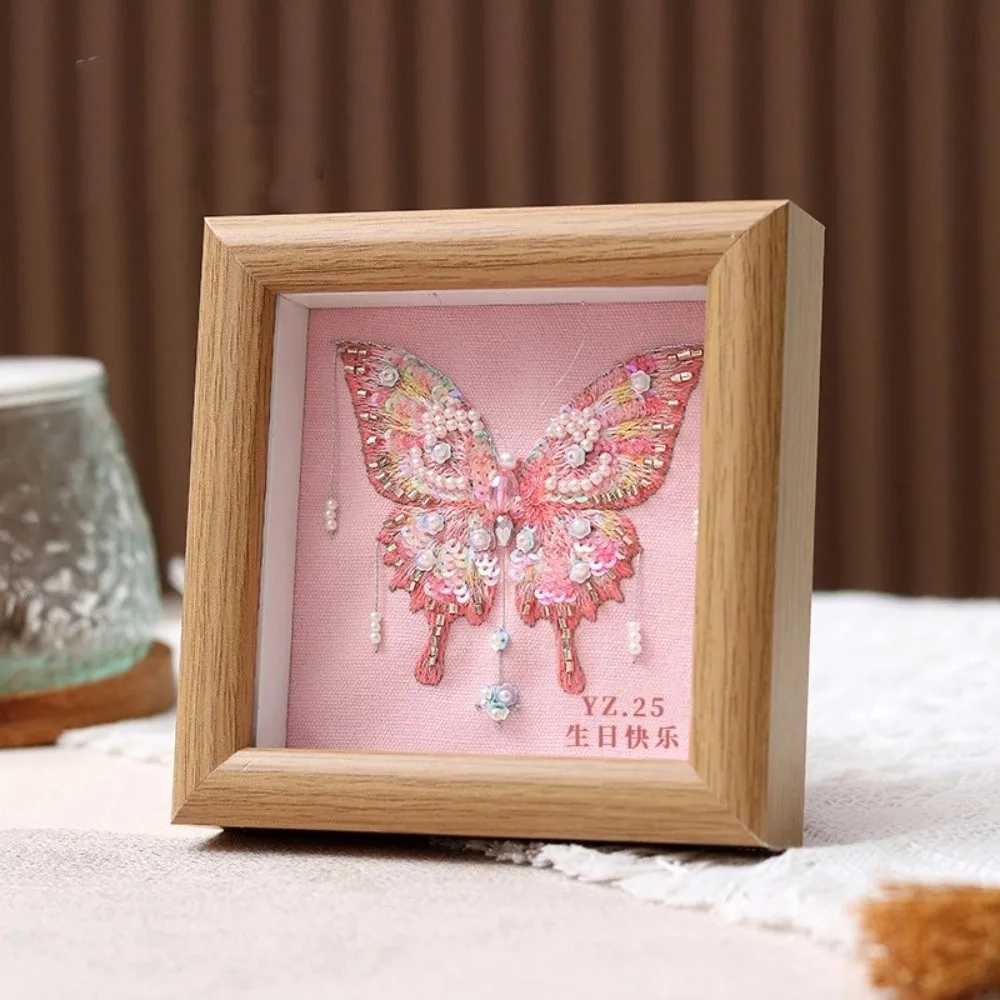 with Frame 3D Embroidery DIY Material Kit Holiday Gifts Handmade Embroidery Beaded Butterfly Picture Needlework Beads Embroidery
with Frame 3D Embroidery DIY Material Kit Holiday Gifts Handmade Embroidery Beaded Butterfly Picture Needlework Beads Embroidery