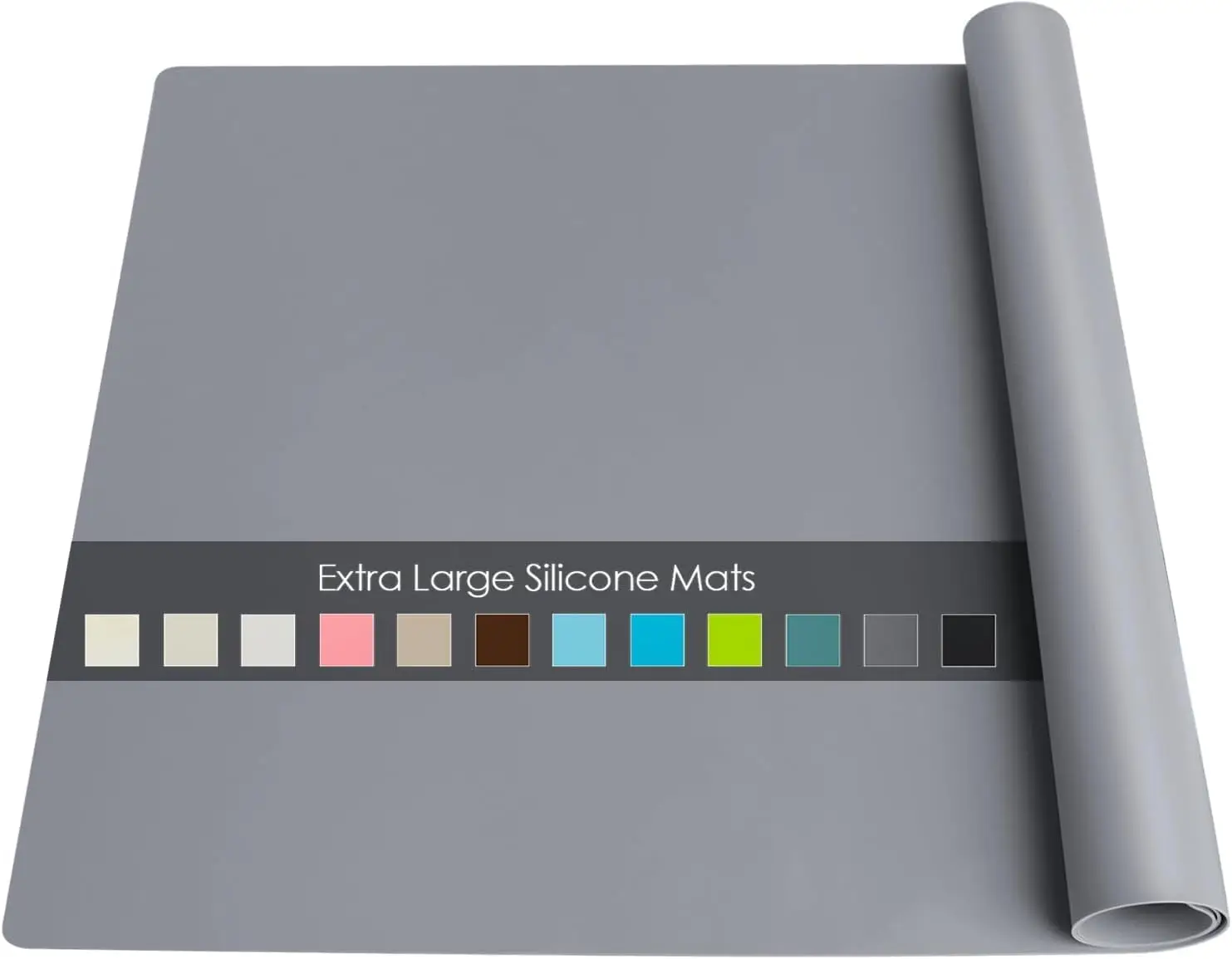 24x16 inch Food-Grade Silicone Table Mat, Heat Resistant & Non-Slip, Extra Large for Baking, Crafts, Dining, Waterproof Protector (Dark Gray)
24x16 inch Food-Grade Silicone Table Mat, Heat Resistant & Non-Slip, Extra Large for Baking, Crafts, Dining, Waterproof Protector (Dark Gray)