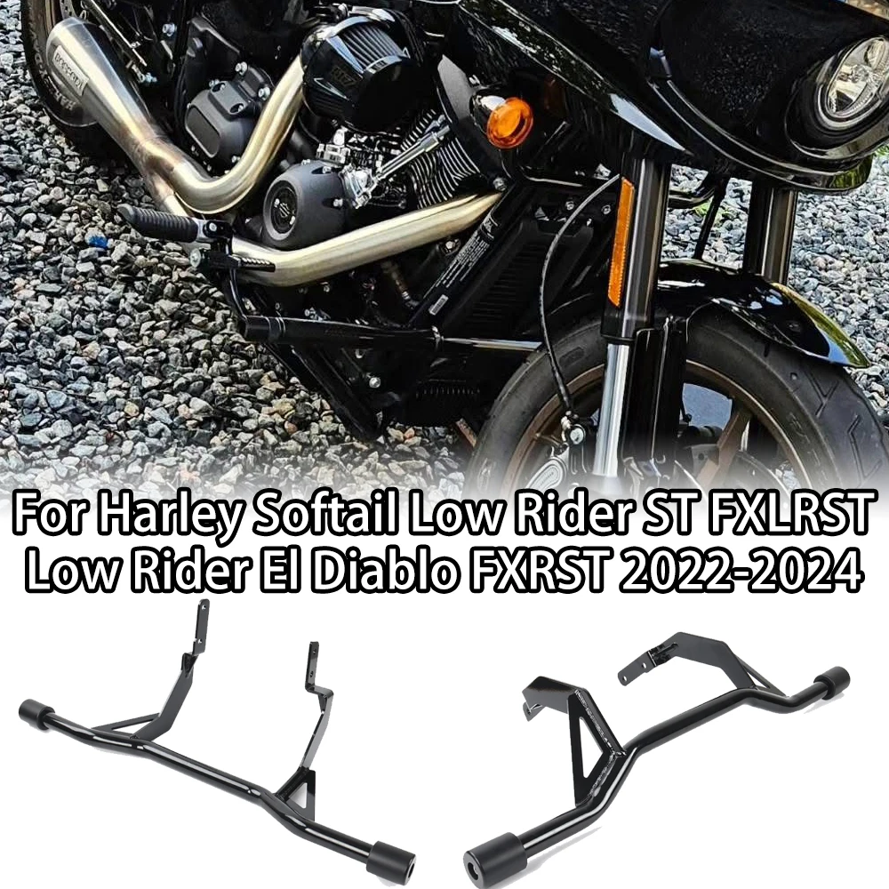 Heavy Duty Motorcycle Engine Guard Crash Bar Fit For Harley Softail Low Rider ST FXLRST 2023, Black Side Fairings Protector
Heavy Duty Motorcycle Engine Guard Crash Bar Fit For Harley Softail Low Rider ST FXLRST 2023, Black Side Fairings Protector