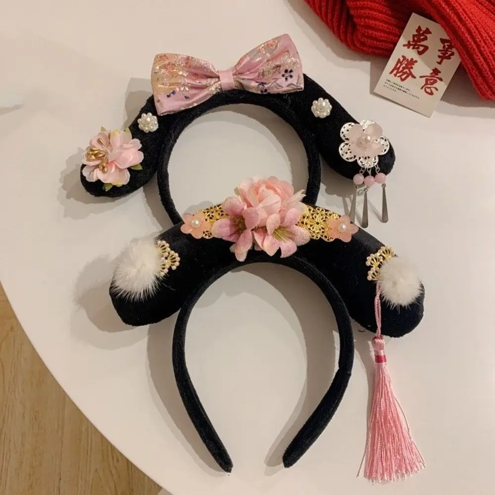 Classical Flower Hanfu Headband Pearl Bow Chinese Style Headwear Tassel Crown Ancient Style Hair Hoop Headwear
Classical Flower Hanfu Headband Pearl Bow Chinese Style Headwear Tassel Crown Ancient Style Hair Hoop Headwear