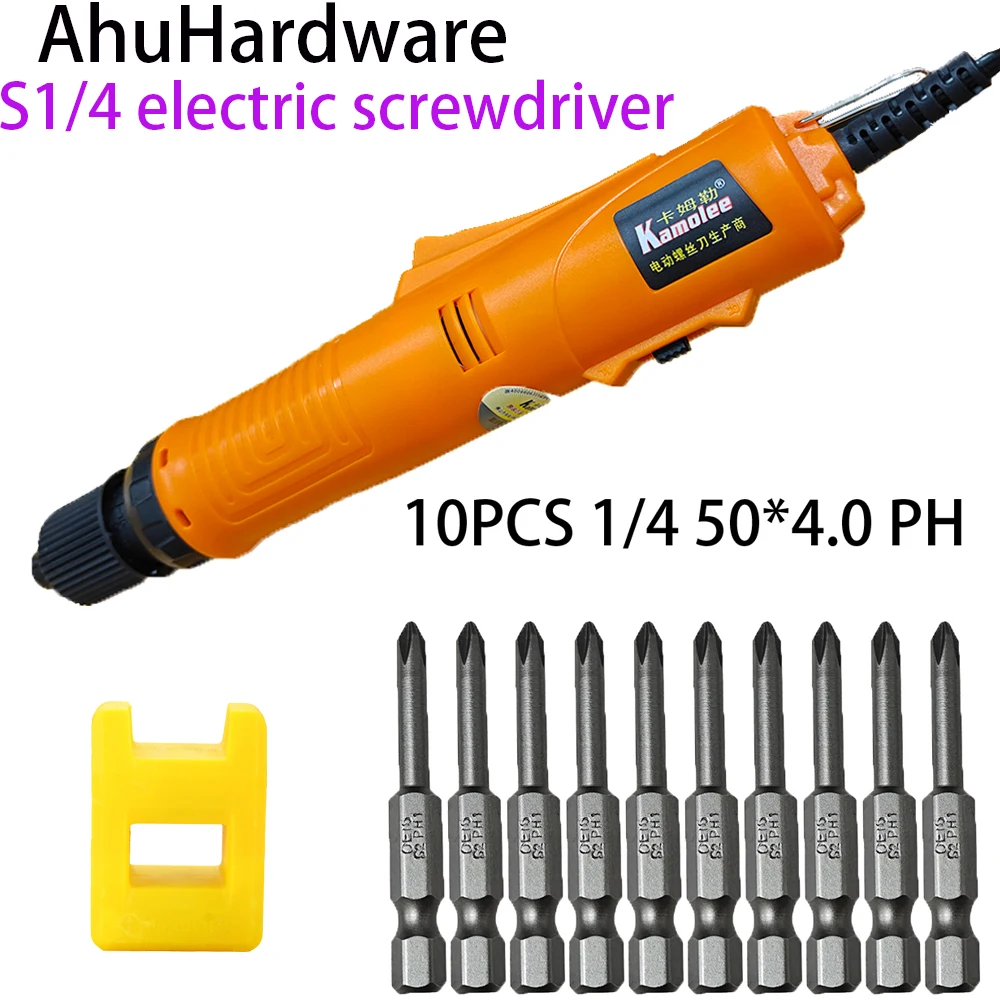 AhuHardware Handheld 220V EU Electric Screwdriver with 10PCS 50**4.0mm PH bits Multifunction Straight automatic Adjustable Speed
AhuHardware Handheld 220V EU Electric Screwdriver with 10PCS 50**4.0mm PH bits Multifunction Straight automatic Adjustable Speed