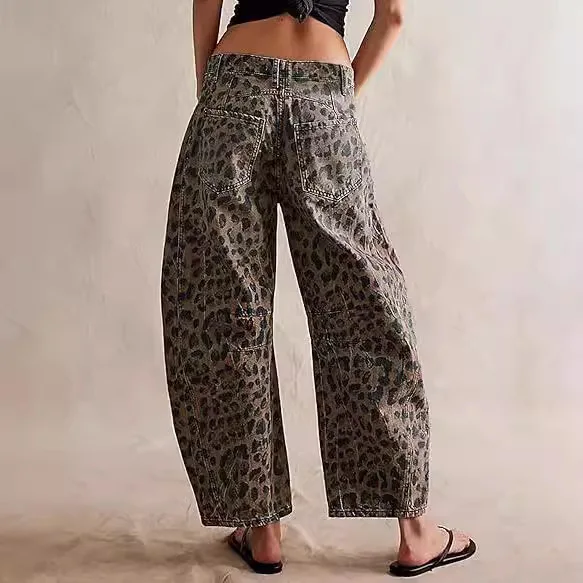 2026 Y2k Jeans Women Leopard Pants Mid Waist Distressed Washed Pockets Vintage Streetwear Ankle Length Trousers Denim Punk
2026 Y2k Jeans Women Leopard Pants Mid Waist Distressed Washed Pockets Vintage Streetwear Ankle Length Trousers Denim Punk