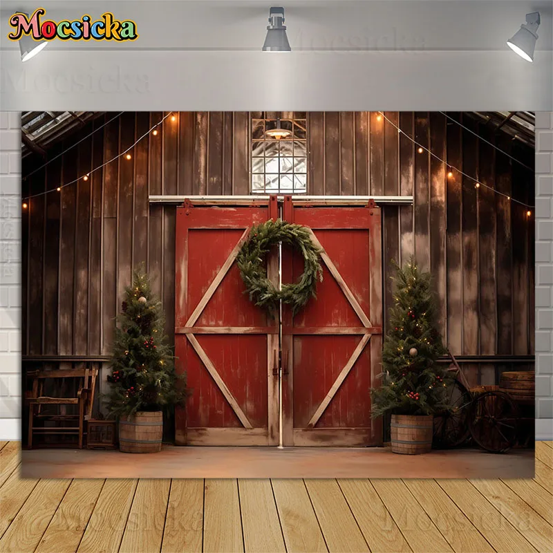 Christmas Photography Background Retro Red Wooden Door Xmas Tree Festival Kids Birthday Family Portrait Backdrops Photo Studio
Christmas Photography Background Retro Red Wooden Door Xmas Tree Festival Kids Birthday Family Portrait Backdrops Photo Studio