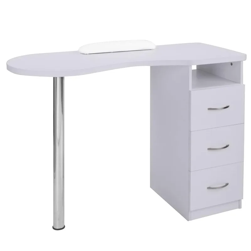 Manicure Table Nail Desk with 3 Drawers & Arm Rest Cushion , Beauty Spa Salon Home Wooden Technician Workstation
Manicure Table Nail Desk with 3 Drawers & Arm Rest Cushion , Beauty Spa Salon Home Wooden Technician Workstation