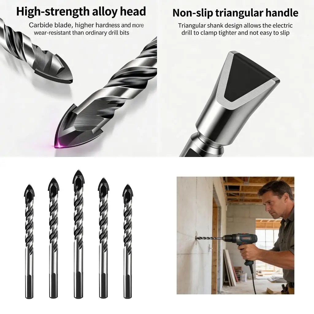 Expert Hard Alloy Tile Drill Bits Set 9 Pieces For Multiple Materials high quality
Expert Hard Alloy Tile Drill Bits Set 9 Pieces For Multiple Materials high quality