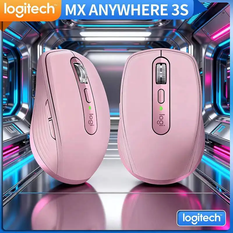 Precision MX Anywhere 3S - 8K DPI Darkfield, Silent Click, Multi-OS, Ideal for Outdoor Lab & Field Work Task