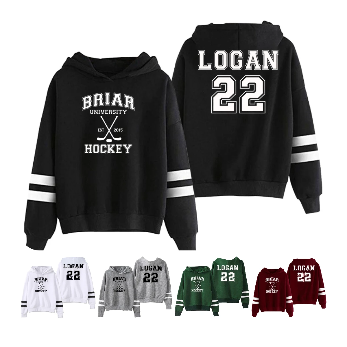 Off Campus Briar University Team Hoodie Unisex Pocketless Parallel Bars Sleeve Streetwear Women Men Hooded Sweatshirts
Off Campus Briar University Team Hoodie Unisex Pocketless Parallel Bars Sleeve Streetwear Women Men Hooded Sweatshirts