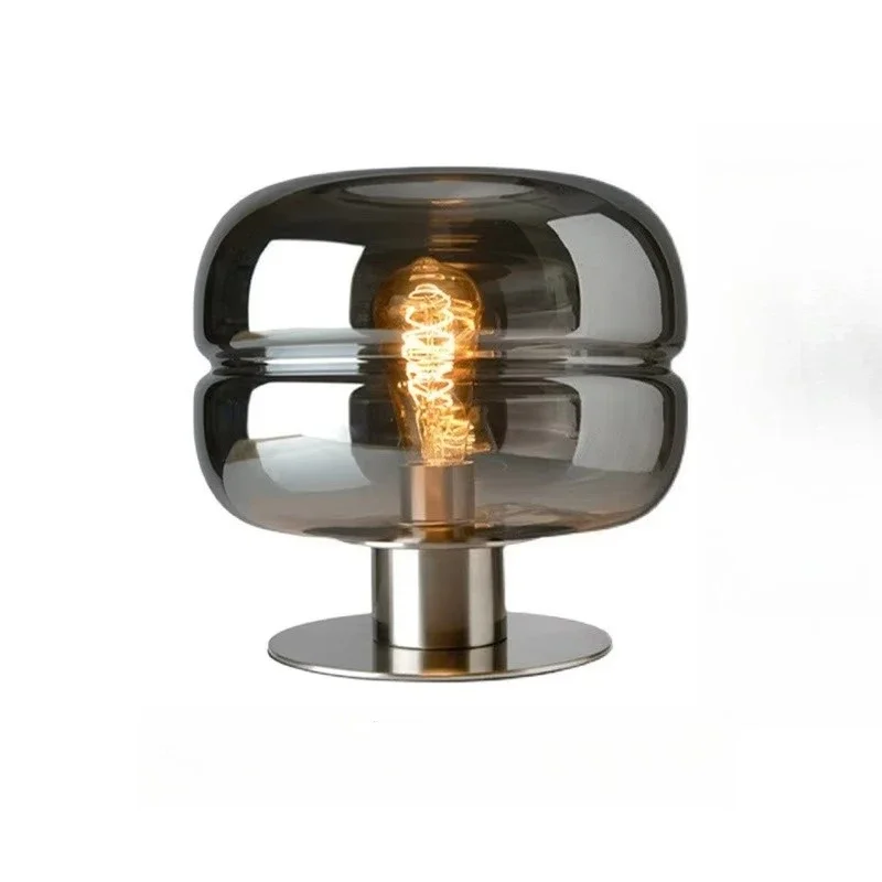 Modern metal desk lamp with round glass shade, suitable for hotel rooms, family dining tables, offices
Modern metal desk lamp with round glass shade, suitable for hotel rooms, family dining tables, offices