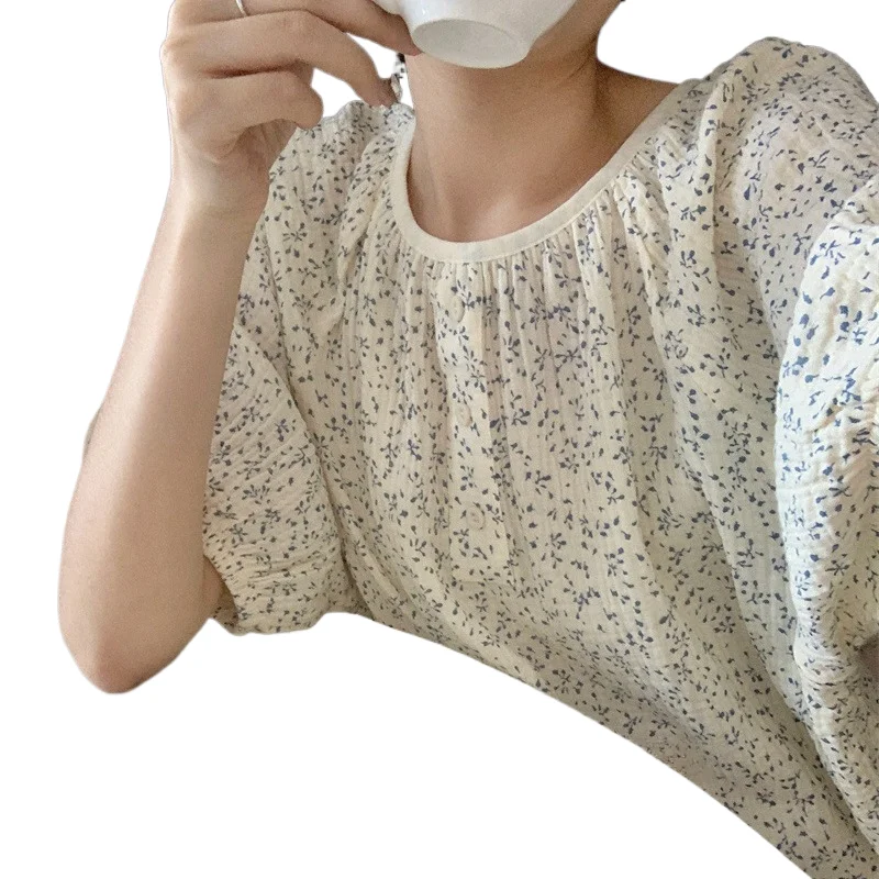 Summer Floral Print round Ne Spwear Women's Lightweight ort Sve Midi Length Home Clothes Can Be Worn outside
Summer Floral Print round Ne Spwear Women's Lightweight ort Sve Midi Length Home Clothes Can Be Worn outside