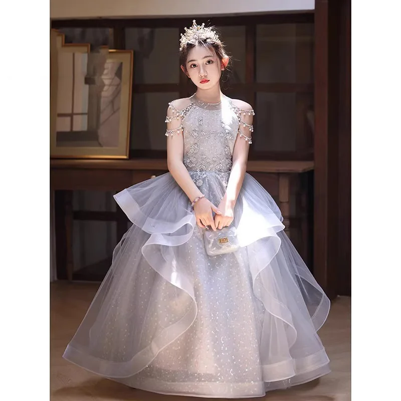 Girls' Dress Luxury High-End Birthday Princess Dress Children's Host Flower Girl Wedding Little Girl Piano Performance Dress
Girls' Dress Luxury High-End Birthday Princess Dress Children's Host Flower Girl Wedding Little Girl Piano Performance Dress