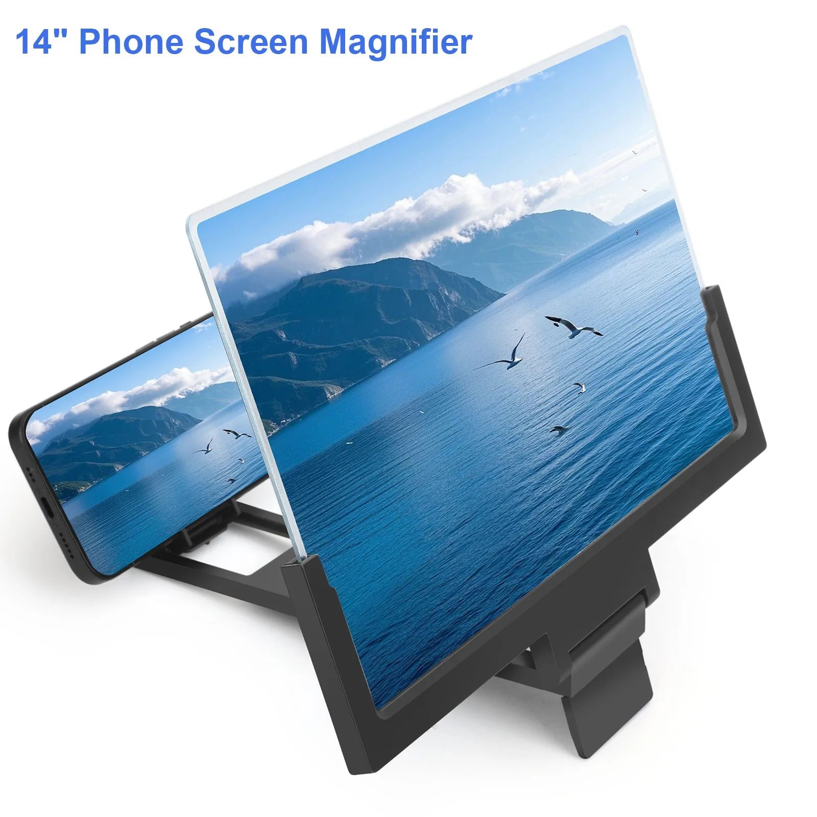 F3 14" Phone Screen Video Amplifier Foldable Stand 3-5X Zoom for All Smartphones
F3 14" Phone Screen Video Amplifier Foldable Stand 3-5X Zoom for All Smartphones