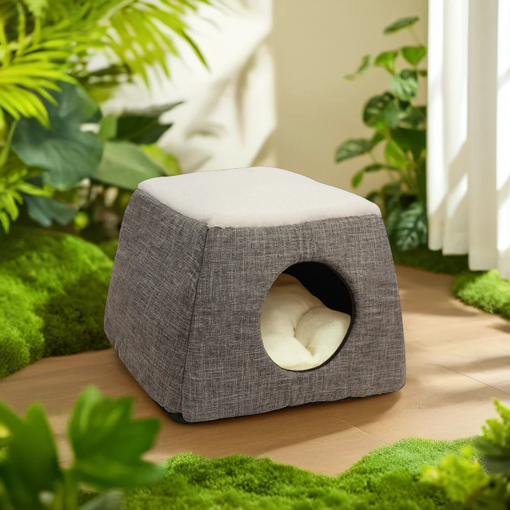 Hot Sale Short Plush PP Cotton Comfortable Cat Nest Warm Cat Bed Grey Blue Optional All Seasons Use for Cats
Hot Sale Short Plush PP Cotton Comfortable Cat Nest Warm Cat Bed Grey Blue Optional All Seasons Use for Cats