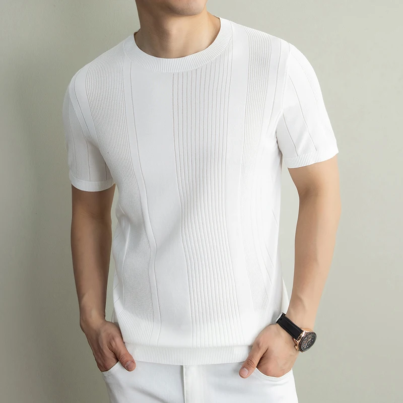 new Men's summer short sleeve round neck linen knit shirt vintage style breathable casual short sleeve comfortable T-shirt top
new Men's summer short sleeve round neck linen knit shirt vintage style breathable casual short sleeve comfortable T-shirt top