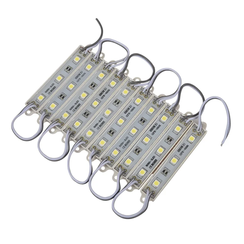 ABMI-3 X 10Pcs 5050 SMD 3 LED Module LED Strip String Light Waterproof DC 12V Cool White,
ABMI-3 X 10Pcs 5050 SMD 3 LED Module LED Strip String Light Waterproof DC 12V Cool White,