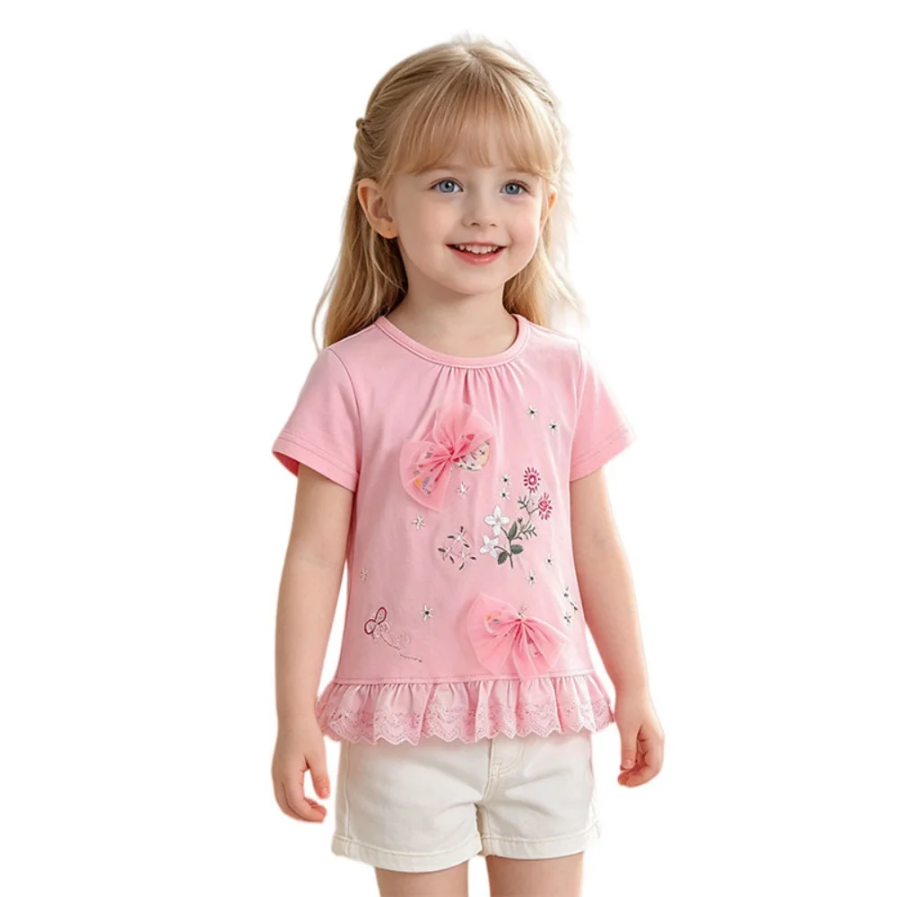 Jumping Meters Summer Embroidery Girls T-Shirts 3-8T Short Sleeve Kids Clothes Baby Shirts Children's Tees Tops
Jumping Meters Summer Embroidery Girls T-Shirts 3-8T Short Sleeve Kids Clothes Baby Shirts Children's Tees Tops