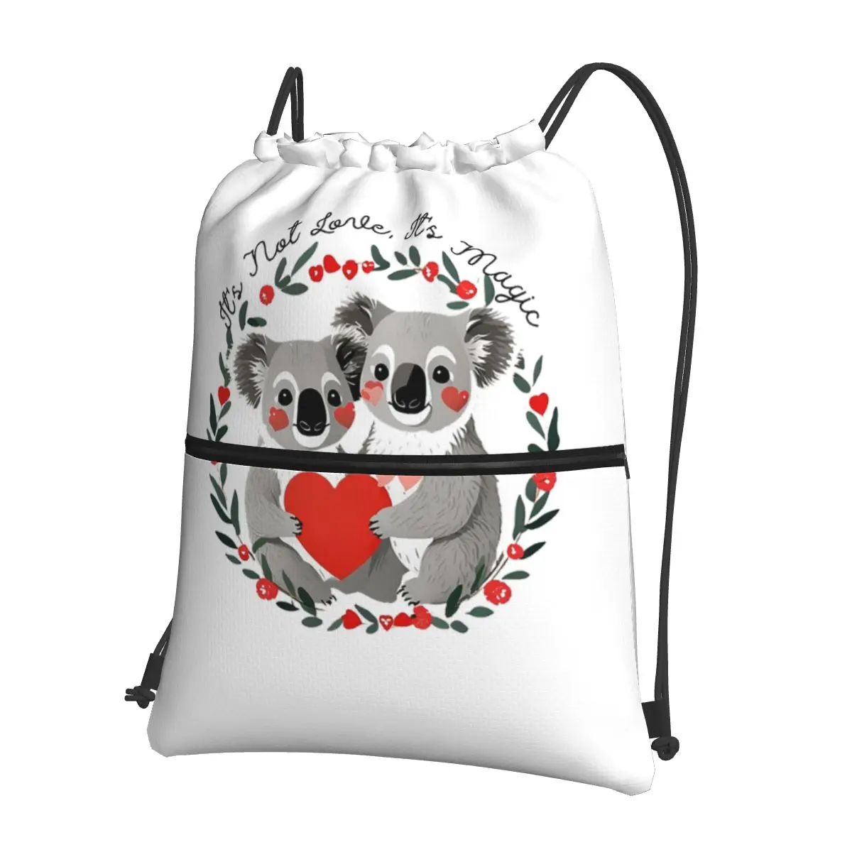 Quirky Valentine's Day Merch Love Redefined Koala Bear Backpacks Casual Drawstring Bags Sports Bag Book Bags for Travel Students
Quirky Valentine's Day Merch Love Redefined Koala Bear Backpacks Casual Drawstring Bags Sports Bag Book Bags for Travel Students