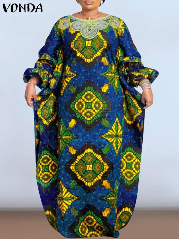 VONDA Women Summer Party Maxi Dress 2024 Bohemian Floral Printed Vintage Sundress Casual O-Neck Long Lantern Sleeve Vestidos
VONDA Women Summer Party Maxi Dress 2024 Bohemian Floral Printed Vintage Sundress Casual O-Neck Long Lantern Sleeve Vestidos