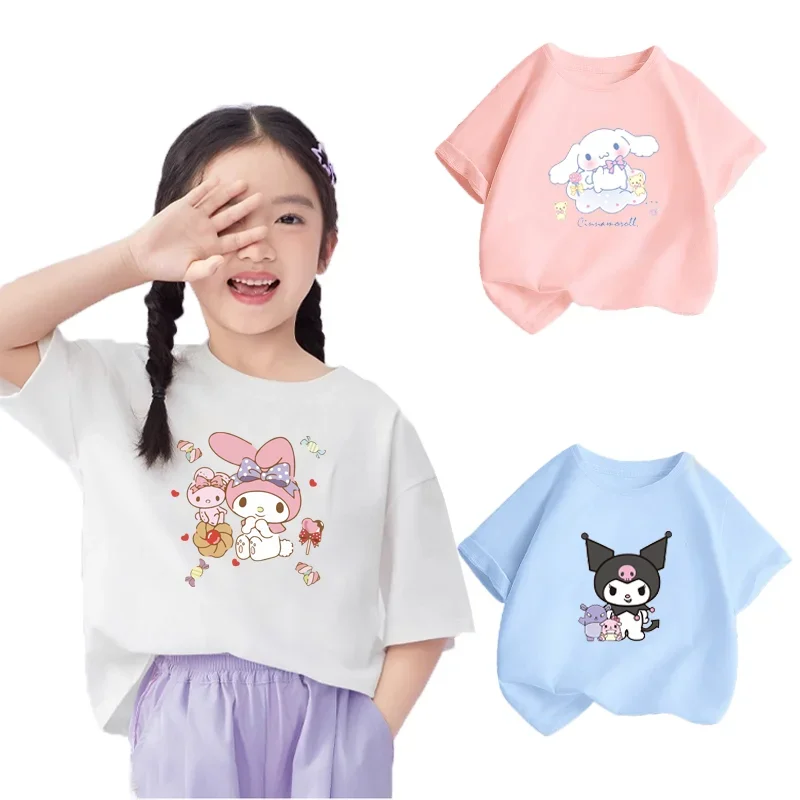 Miniso Sanrio Cinnamoroll Kids Costume Kawaii Kuromi My Melody Cotton Printed T-shirt Summer Loose Children Short-sleeved Top
Miniso Sanrio Cinnamoroll Kids Costume Kawaii Kuromi My Melody Cotton Printed T-shirt Summer Loose Children Short-sleeved Top