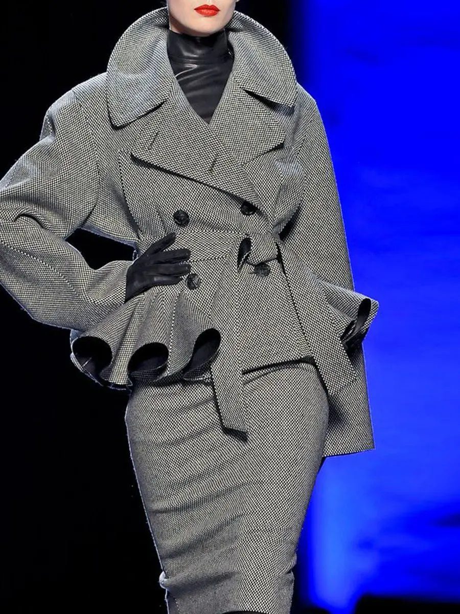 Retro Double-Breasted Woolen Coat Women's Mid-Length Waist-Cinching Slimming Ele Windbreaker Coat for Women
Retro Double-Breasted Woolen Coat Women's Mid-Length Waist-Cinching Slimming Ele Windbreaker Coat for Women