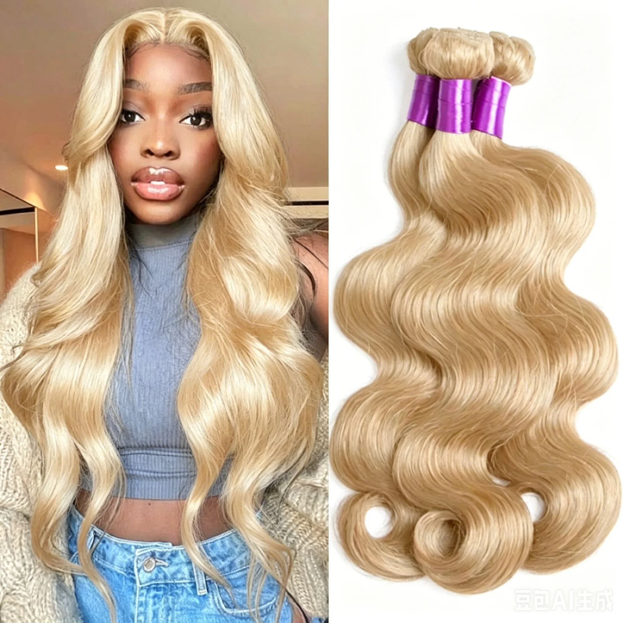 613 Blonde Human Hair Bundles Indian Body WaveHair Bundle Honey Blonde Virgin Bundles Human Hair Extensions Weave 613 Color Bundles For Women
613 Blonde Human Hair Bundles Indian Body WaveHair Bundle Honey Blonde Virgin Bundles Human Hair Extensions Weave 613 Color Bundles For Women