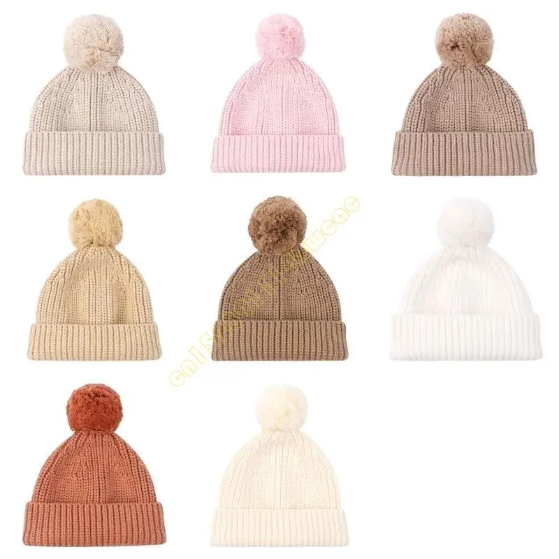 Baby Hat Knitted Winter Warm Hat Cotton Caps Elastic Crochet Hat with Pompoms Bonnet Caps for Infant 0-6 Months DXAD
Baby Hat Knitted Winter Warm Hat Cotton Caps Elastic Crochet Hat with Pompoms Bonnet Caps for Infant 0-6 Months DXAD
