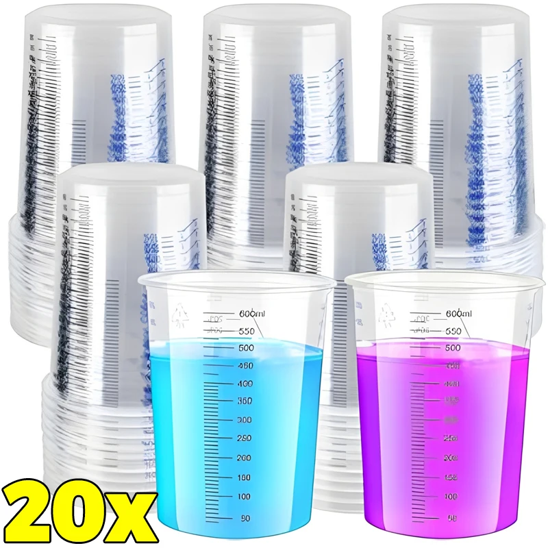 Transparent Plastic Measuring Cups Disposable Liquid Containesr for Resin Silicone Paint Mixing Cups DIY Crafts Making Tools
Transparent Plastic Measuring Cups Disposable Liquid Containesr for Resin Silicone Paint Mixing Cups DIY Crafts Making Tools