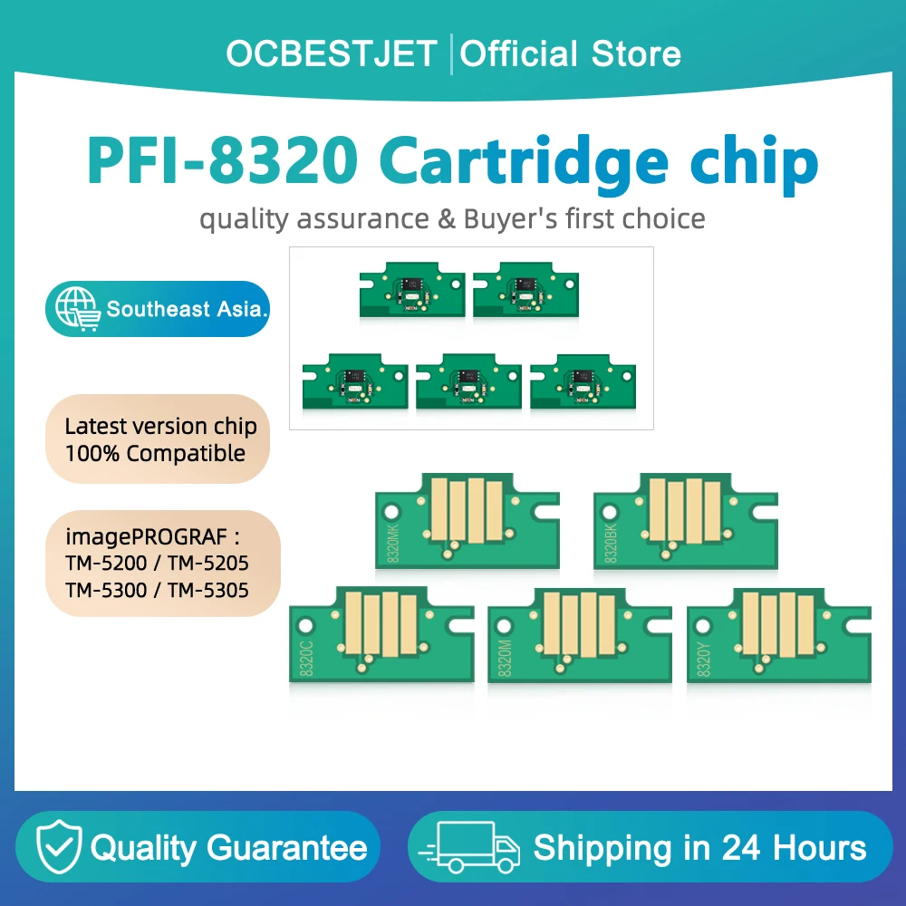 300ml PFI-8320 Ink cartridge chip for Canon PFI-8320 Cartridge Chip For Canon TM-5200 TM-5205 TM-5300 TM-5305 printer
300ml PFI-8320 Ink cartridge chip for Canon PFI-8320 Cartridge Chip For Canon TM-5200 TM-5205 TM-5300 TM-5305 printer