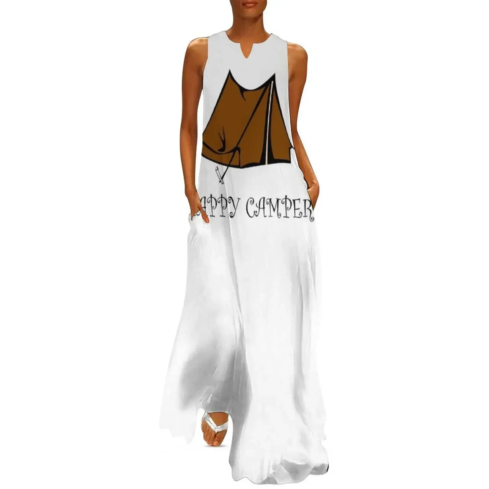 HAPPY CAMPER Long Dress women clothes Womens dresses Women's summer suit dress for women Dress
HAPPY CAMPER Long Dress women clothes Womens dresses Women's summer suit dress for women Dress