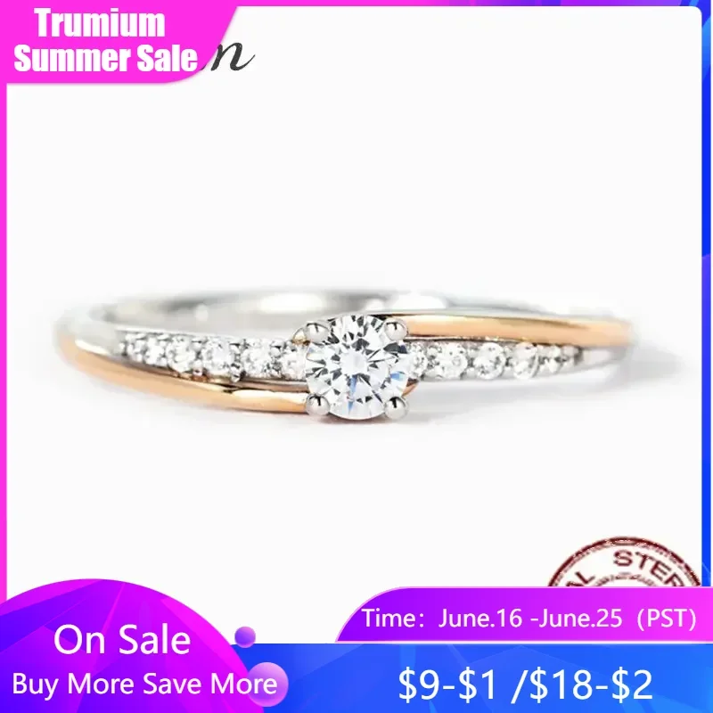 Trumium 925 Silver Rose Gold Rings for Women Inlaid Zircon Luxury Exuisite Engagement Wedding Bands Fine Jewelry Gifts anillos
Trumium 925 Silver Rose Gold Rings for Women Inlaid Zircon Luxury Exuisite Engagement Wedding Bands Fine Jewelry Gifts anillos