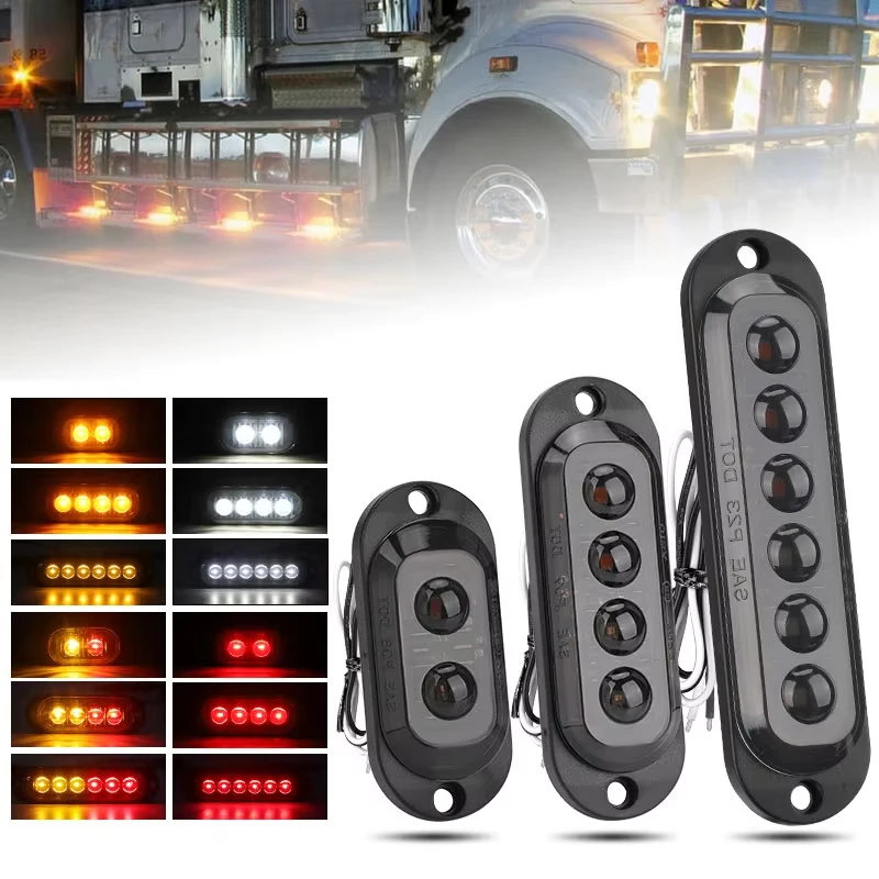 12 В 24 В грузовик 2/4/6 светодиодные боковые габаритные фонари дымовой указатель поворота гриль-светильник стоп-положения сигнальная лампа для прицепа, трактора, грузовика, автофургона
12 В 24 В грузовик 2/4/6 светодиодные боковые габаритные фонари дымовой указатель поворота гриль-светильник стоп-положения сигнальная лампа для прицепа, трактора, грузовика, автофургона