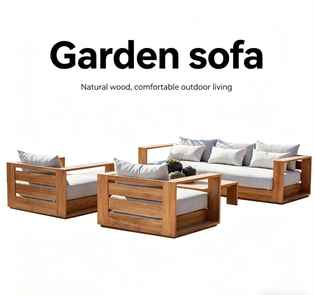 Modern Luxury Solid Teak Wood Outdoor Furniture Set Waterproof Garden Patio Lounge Sofa for Hotel Resort Villa Project
Modern Luxury Solid Teak Wood Outdoor Furniture Set Waterproof Garden Patio Lounge Sofa for Hotel Resort Villa Project