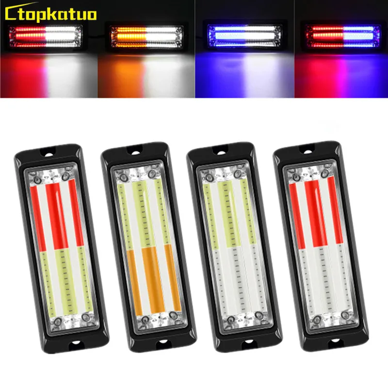 LED Side Lamp Grille COB Strobe Light for Auto Truck Van SUV Flashing Warning Police Lights 12~24V Emergency Signal Lamp
LED Side Lamp Grille COB Strobe Light for Auto Truck Van SUV Flashing Warning Police Lights 12~24V Emergency Signal Lamp