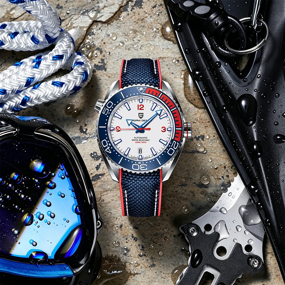 Top PAGANI DESIGN luxury watch mechanical automatic watch Diving rubber series sports watch Sapphire Luminous fashion Men'sWatch
Top PAGANI DESIGN luxury watch mechanical automatic watch Diving rubber series sports watch Sapphire Luminous fashion Men'sWatch