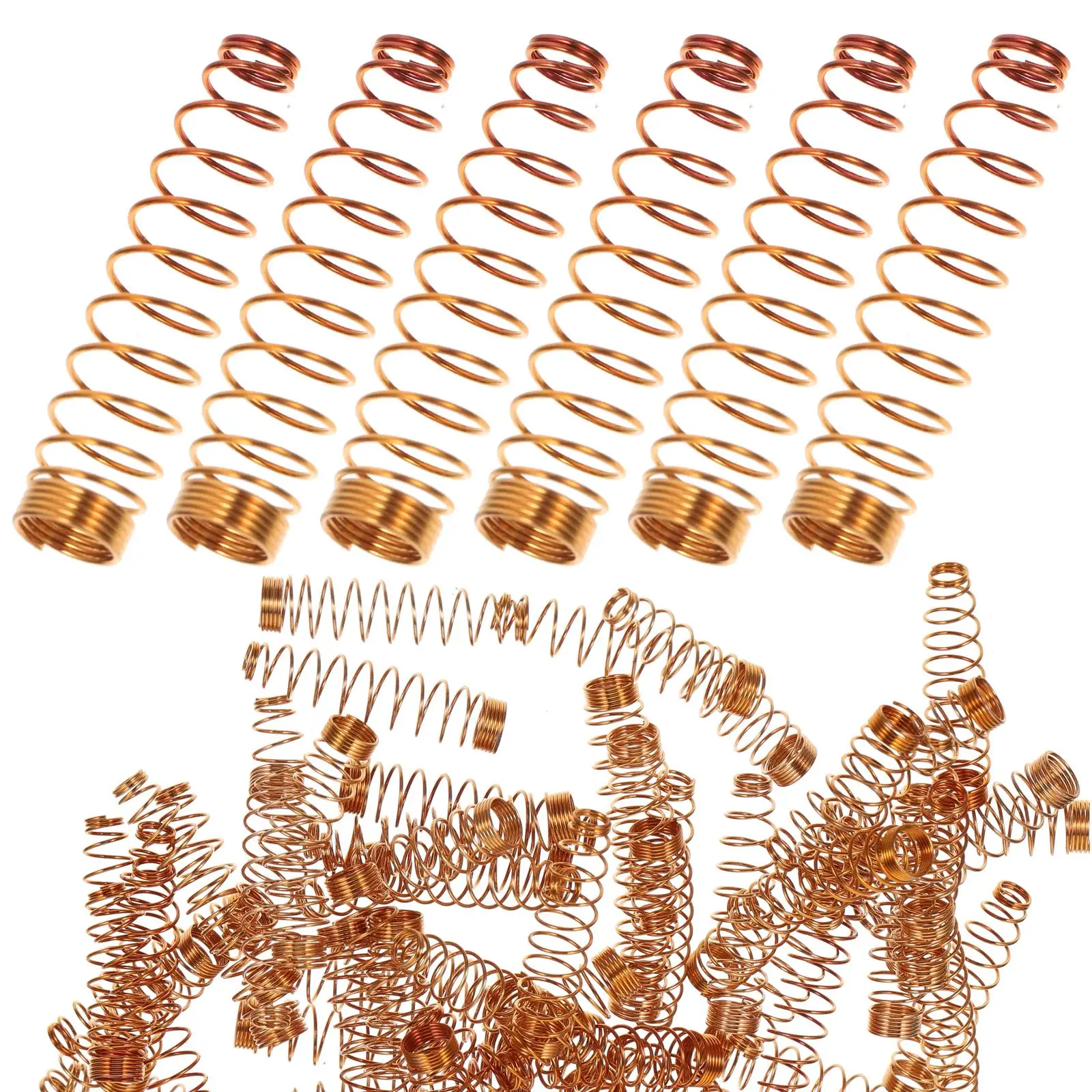 90pcs Springs Tiny Spring Kit Flexible Mechanical Small Metal Mold Die Springs Assorted Hooks Golden
90pcs Springs Tiny Spring Kit Flexible Mechanical Small Metal Mold Die Springs Assorted Hooks Golden