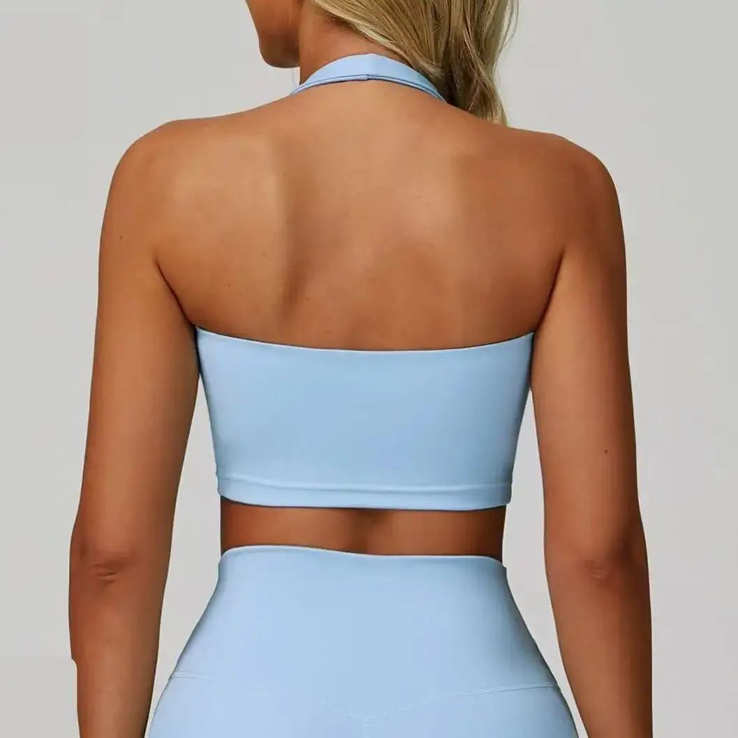 Sports Bra Women's Yoga High intensity Shock-absorbing Bra Hanging Neck bra Top High Support Push-up Open Back Gym SportsWear
Sports Bra Women's Yoga High intensity Shock-absorbing Bra Hanging Neck bra Top High Support Push-up Open Back Gym SportsWear