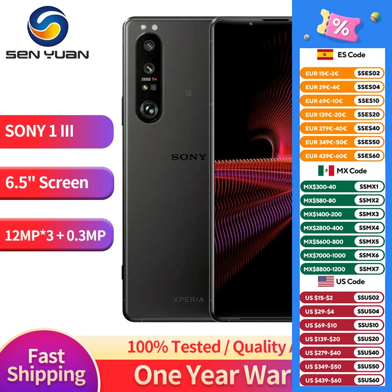 Sony Xperia 1iii 1 iii 5G Dual Sim XQ-BC52 XQ-BC72 Japan 256GB 6.5" 12GB RAM Snapdragon 888 Octa Core NFC Original Mobile Phone
Sony Xperia 1iii 1 iii 5G Dual Sim XQ-BC52 XQ-BC72 Japan 256GB 6.5" 12GB RAM Snapdragon 888 Octa Core NFC Original Mobile Phone