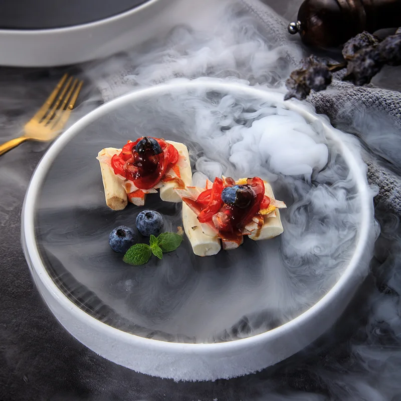 Round Black and White Matte Dry Ice Tray Hotel Restaurant Sushi Salmon Sashimi Plate Creative Japanese-style Korean Tableware
Round Black and White Matte Dry Ice Tray Hotel Restaurant Sushi Salmon Sashimi Plate Creative Japanese-style Korean Tableware