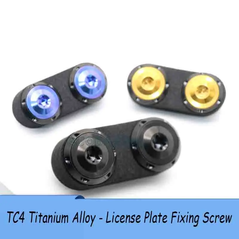 TC4 Titanium Alloy License Plate Screws M6 for EV Car Motorcycle, Lightweight High-Strength Anti-Rust Anti-Theft Fixing Bolts
TC4 Titanium Alloy License Plate Screws M6 for EV Car Motorcycle, Lightweight High-Strength Anti-Rust Anti-Theft Fixing Bolts