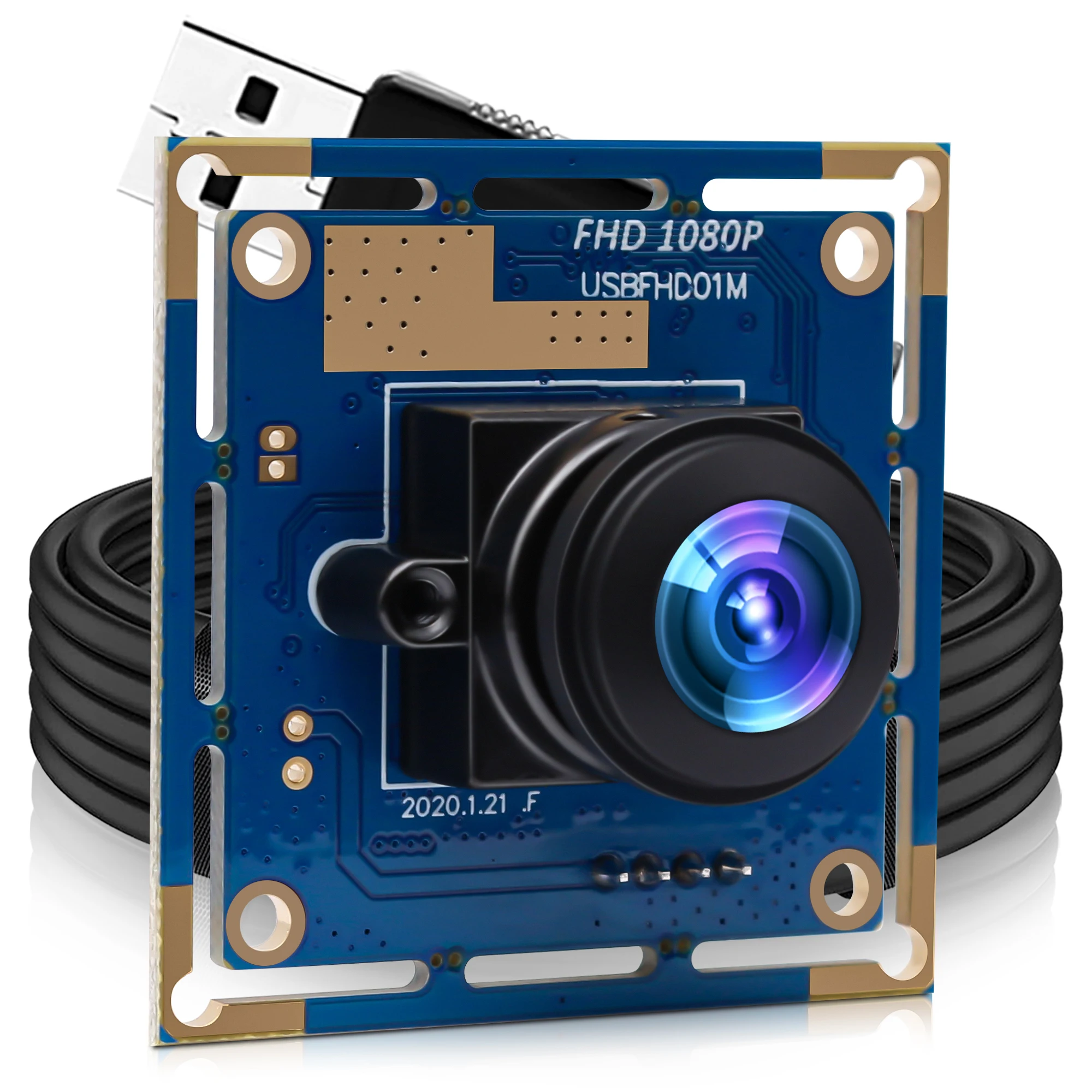 Wide Angle 180 Degree Fisheye Webcam CMOS OV2710 480P 120FPS 720P 60FPS 1080P 30FPS Mini USB Camera Module for Robot Vision
Wide Angle 180 Degree Fisheye Webcam CMOS OV2710 480P 120FPS 720P 60FPS 1080P 30FPS Mini USB Camera Module for Robot Vision