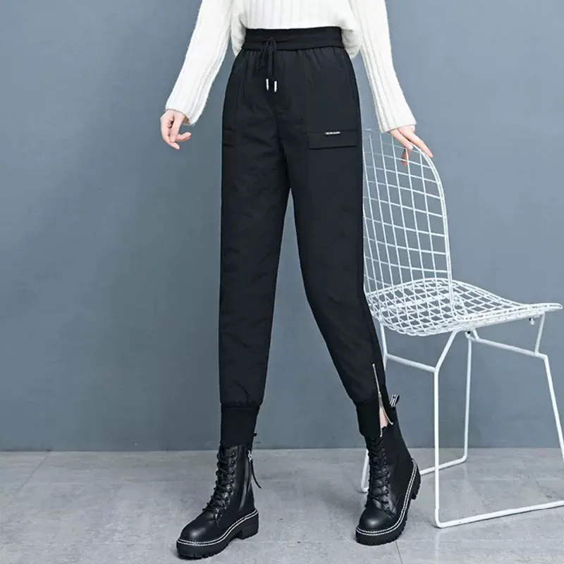 Winter New Women's Thickened Warm Lightweight Cotton Harlan Pants High Waist Bootcut Trousers Can Be Worn outside High Waist
Winter New Women's Thickened Warm Lightweight Cotton Harlan Pants High Waist Bootcut Trousers Can Be Worn outside High Waist