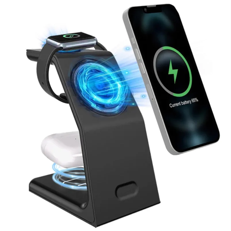 Магнитное беспроводное зарядное устройство 15 Вт 3-в-1: дорожная быстрая зарядная станция для iPhone 17, 16, 15, 14, 13 Pro Max, iWatch 10-2 SE, AirPods Pro 4/3
Магнитное беспроводное зарядное устройство 15 Вт 3-в-1: дорожная быстрая зарядная станция для iPhone 17, 16, 15, 14, 13 Pro Max, iWatch 10-2 SE, AirPods Pro 4/3