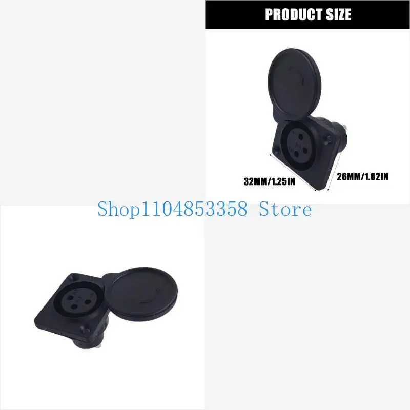 652F Mobility Scooter Panel Mount Port Easy Installation 3 Pin Socket Connector Female Plug Socket Replacement Part
652F Mobility Scooter Panel Mount Port Easy Installation 3 Pin Socket Connector Female Plug Socket Replacement Part