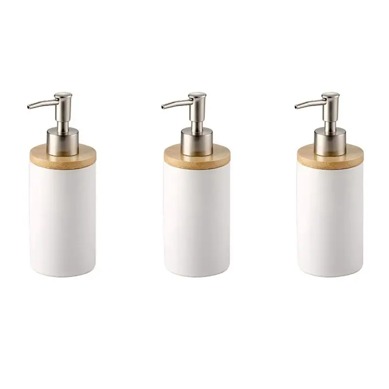 AB11-3X 400Ml Soap Dispenser, Nordic Style, Lotion Dispenser Soap Dispenser For Kitchen And Bathroom -White
AB11-3X 400Ml Soap Dispenser, Nordic Style, Lotion Dispenser Soap Dispenser For Kitchen And Bathroom -White