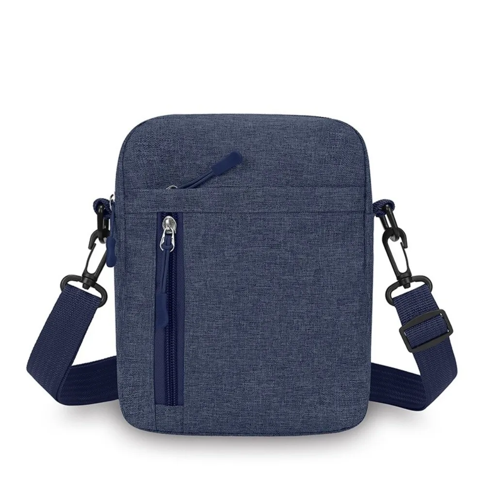 Fashion Nylon Men Shoulder Bag Solid Color Lightweight Crossbody Bag with Zipper Multi-pocket Travel Phone Bag
Fashion Nylon Men Shoulder Bag Solid Color Lightweight Crossbody Bag with Zipper Multi-pocket Travel Phone Bag